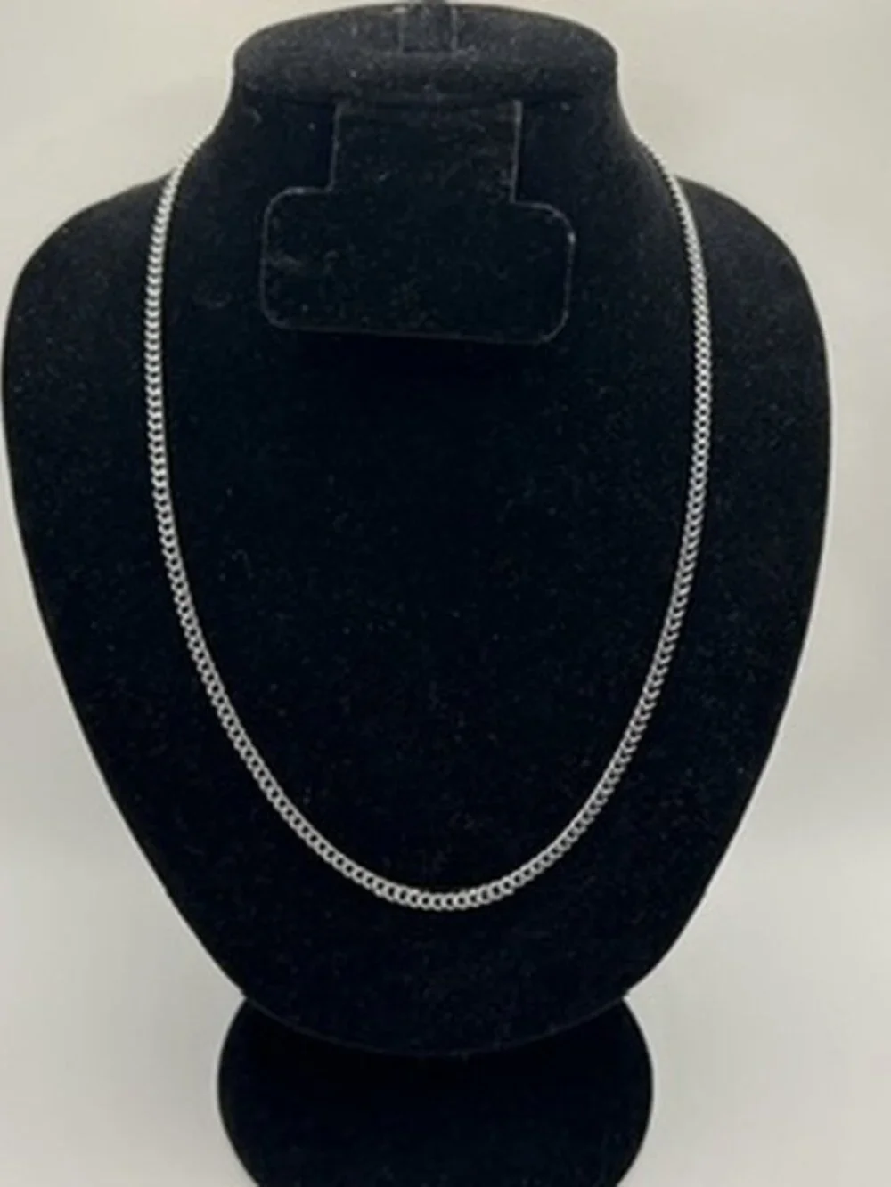 3mm Cuban Chain 24 Inch Real Silver Stainless Steel Plated Durable Waterproof